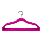 Simplify 25 Pack Slim Velvet Suit Hangers in Fuchsia