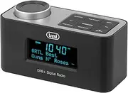 Trevi RC 80D6 DAB Electronic Radio Alarm Clock with DAB/DAB+ Digital Receiver and FM with RDS, Large LED Display, Snooze Function, Sleep Function, Power Bank Function, Aux-in, USB Charge
