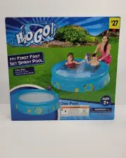 H2OGO Bestway ~ My First Fast Set Spray Pool ~ Starfish ~ Ages 2+ ~ 5ftx5ftx15in