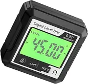BELLIFFY Mini Digital Protractor Angle Gauge Inclinometer Level Box Precision Tool for Woodworking Automotive Repair