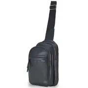 Tosca Vegan Leather Slinger Bag - Black
