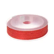 3mm Nylon Cord Beading String Chinese Knot Knitting String, Red, 23ft