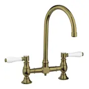Armando Vicario Provincial Exposed Breech Kitchen Tap - Bronze