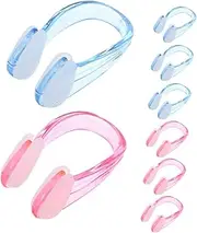 8pcs Silicone Waterproof Nose Clip Summer Drinks Flexible Wall Stickers Cork Board Tacks Rv Vents Modified Protector Beverage Bucket Ice Bucket Medium and Small Ear Cap