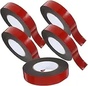 Super Strong Double Sided Tape 5 Rolls Long-Lasting for Home Car Vehicle Mounting