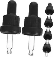 Hohopeti 6 Pack Glass Dropper Set Universal Droppers for Essential Oil Bottles Lab Use Easy to Clean Random Style