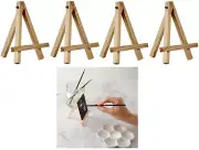 4PCS Mini Wooden Easel Wood Artist Easels Display Stand Art Home Painting Canvas