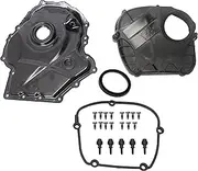 Engine Timing Chain Cover with Gasket fit for VW Beetle/Jetta/Passat/Tiguan/Sharan/Scoricco/Golf/GTI/EOS/CC, fit for Audi A3/A4/A5/A6/TT/Allroad/Q3/Q5 1.8T 2.0T 2007-2017 OE#06H103269C,06H109210AG