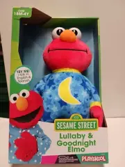 Playskool Sesame Street Lullaby and Goodnight Elmo Musical Doll Plush New
