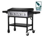 Jumbuck 1621mm Black 4 Burner Griddle BBQ