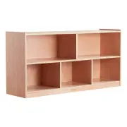 VEVOR Cubby Toy Organizer Storage Cabinet, 5-Compartment Cubby Storage Shelf, 48