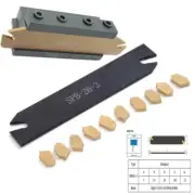 Grooving Blade Cut-Off Parting Tool Holder Wear Resistant Carbide Lathe Cutting