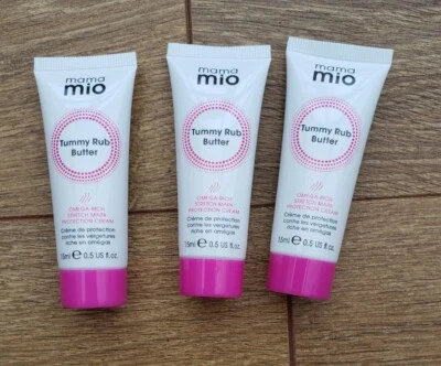 3 Brand New Mama Mio Tummy Rub Butter 15ml