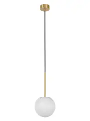 Made By Mayfair Lucent 1 Light 160mm Pendant in Solid Brass with Spanish Alabaster