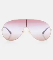 [Chloe] Chloé Aly shield sunglasses One Size red