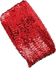 PHENOFICE DIY Curtain Sequin Trim Fringe Craft Trim Material Sequins for Accessories Fringe for Decoration Waist Belt Clothing Accessories Fabric Material for Sewing Red Polyester