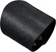 [Ghjkldha] PU Leather Wristband | Viking Bracers | Viking Gauntlet Bracer Cuff. Comfortable Fashion Vintage Cosplay Props for Men Women Halloween Historical Reenactment Bracers