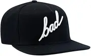 [BAD WORKWEAR] Unisex Classic Cap, Script Black