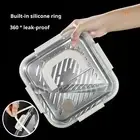 Freshness-locking Container Stainless Steel Crisper Box Square Sealed Lunch