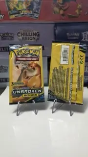 Unbroken Bonds Sun & Moon Pokemon TCG Mini Booster Packs 3-Card fun pack