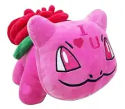 Pink Heart Bulbasaur I Love You Pokemon Plushie