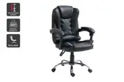 Ergolux Executive Leather Office Chair (Black)