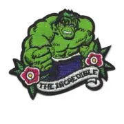 THE INCREDIBLE HULK IRON ON PATCH 3.5" Embroidered Applique Superhero Avengers