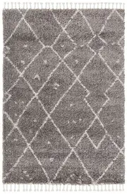 Nahla Grey Textured Tribal Rug