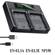 USB Battery Charger For Nikon EN-EL3A EL3E D50S D70 D70S D700 D80 D90 D300S