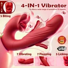 2025 Flapping Licking Tongue Vibrator Clit G Spot Stimulator Sex Toy for Women