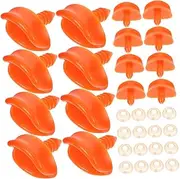 Generic 40pcs DIY Duck Mouth Accessories Set Plastic Beak Replacement Kit for Crafting Creative Parts for Imaginative Play Safe and Smooth Surface
