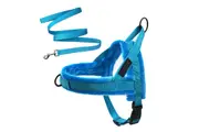 Dog Harness No-Pull Pet Harness with Adjustable Soft Padded Dog Vest-Blue