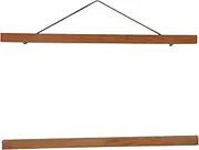 EVTSCAN Poster Frame, Magnetic Light Wood Wooden Frame Hanger for Photo Picutre Canvas Artwork Art Print Wall Hanging(40cm)