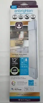 Enbrighten 12" LED Light 3 Settings 413 Lumens Dimmable Linkable LED Light