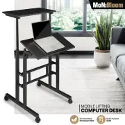 Adjustable Height Stand Up Desk Office Workstation Laptop Computer Table w/Wheel