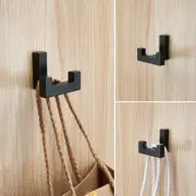 Wall Hook Coat Hooks 5Pcs Double Hooks Bathroom Heavy Duty Hook Accessories