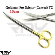 Goldman Fox Scissor Curved TC Supercut Sharpness Surgical Micro Shear Gold