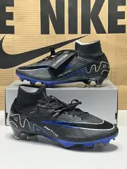 Nike Zoom Superfly 9 Elite FG Black Chrome Hyper Royal DJ4977 040 Size 8 NBY