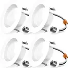 Sunco 4 Pack Retrofit LED Recessed Lighting 4 Inch, 5000K Daylight, Dimmable ...