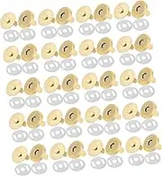 EPIGEIST 20 Sets Strong Buckle Rivet Snap Buttons Shoulder Bag Clasp Button Clasp Snaps Installation Bar Magnets Snap for Sewing Iron Golden