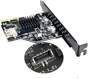 Cablecc USB 3.1 Front Panel Socket & USB 2.0 to PCI-E Express Card Adapter for Motherboard