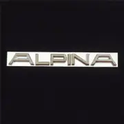 1x Silver ALPINA Chrome Metal Badge Emblem Decal Sticker Turbo Power 3D Tailgate (for: Audi)