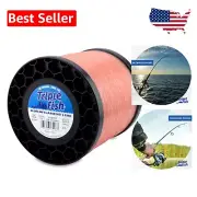 Cost-Effective 100 Lb Monofilament Fishing Line - Clear Pink for Trolling & More