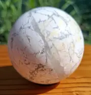 452g White Howlight Sphere Crystal Quartz Healing