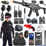 詠發吃雞裝備 兒童警察玩具套裝手銬小交警黑貓警長男孩子小警官聲光玩具槍裝備