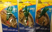 FLUKE Rig fluorocarbon leader Seaguar+3/0 2/0 Gamakatsu Hook 3-way swivel blade
