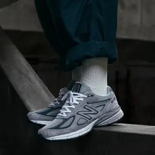 NEW BALANCE 慢跑鞋 990 V4 元祖灰 美製 男 U990GR4