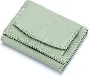 [SKUZA] Wallet,Card Bag,Women Wallet RFID Protect Female Leather Coin Bag Lady Candy Colors Mini Purse Japanese Style Short Wallet Card Holder (Color : Green) (Purple) (Color : Light Green)