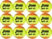 QST 60 Orange Tennis Balls, 12 Ball Mesh Bag
