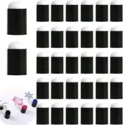 torbers Depvision 30 Pieces Finger Sponge for Crafts, Finger Painting Sponges Set, Drawing Project, for Facial Painting, Card Making, Painting, Stamp, Ink